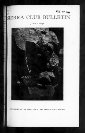Sierra Club Bulletin 1941 Vol 26 No 3 June thumbnail